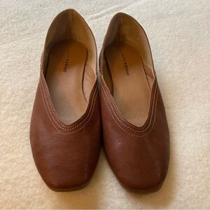 Lucky Brand Women's Brown Leather Shoes, Size 8.5